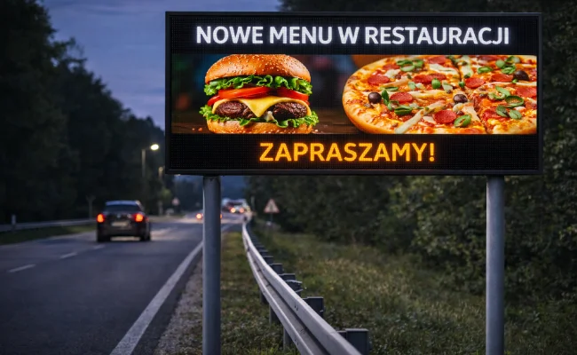 Wyświetlacze reklamowe LED
