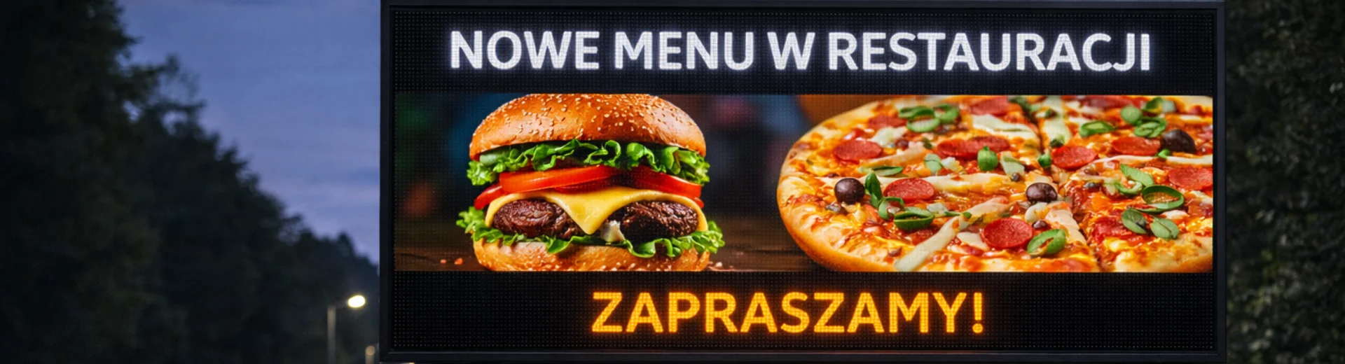 Wyświetlacze reklamowe LED